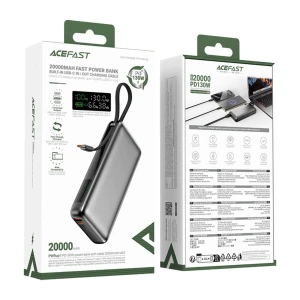 پاوربانک ایس فست مدل M22 PD130W GaN ظرفیت 20000 میلی آمپر ساعت